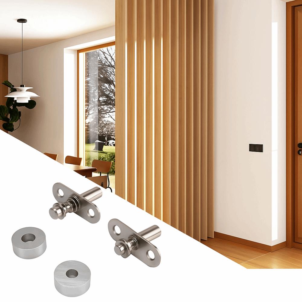 Heavy-Duty Rotation Mounting Hardware Adjustable Anti-Rust Pivot Doors Hinges Corrosion-Resistant Silent 360°Universal Joints