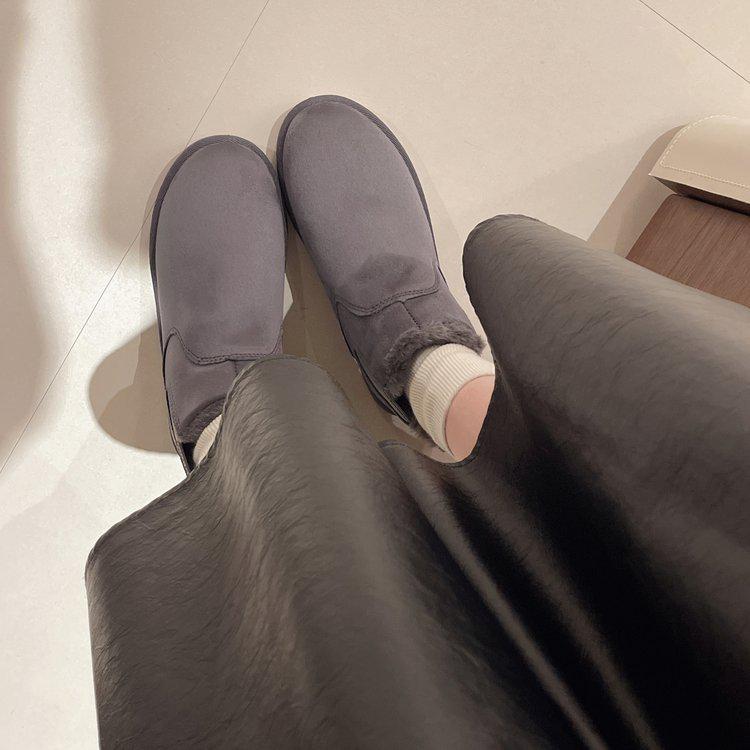 Зимние новые зимние ботинки 2024 года, женские теплые короткие ботинки на плоской подошве
