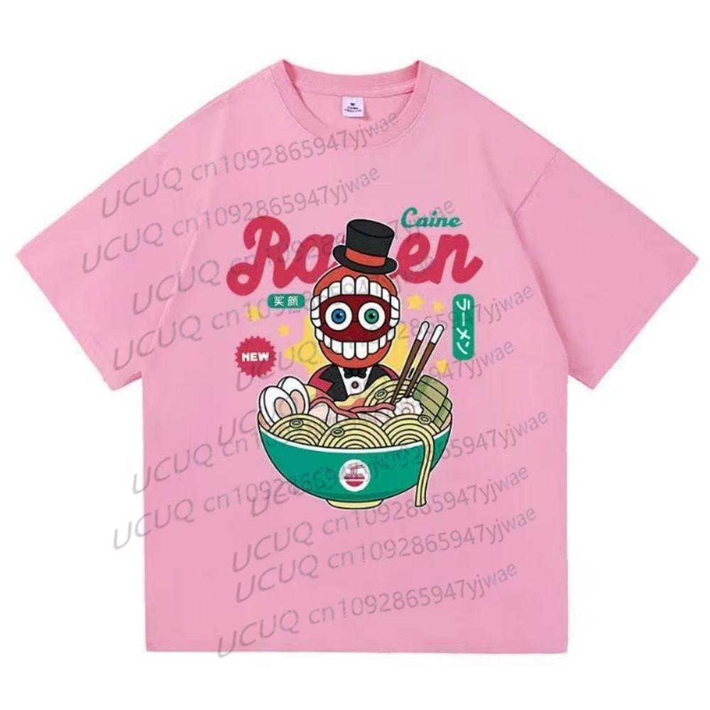 Summer The Amazing Digital Circus Print Tshirt Womens Mens Short Sleeve Casual Caine Ramen Casual Tshirt Tops