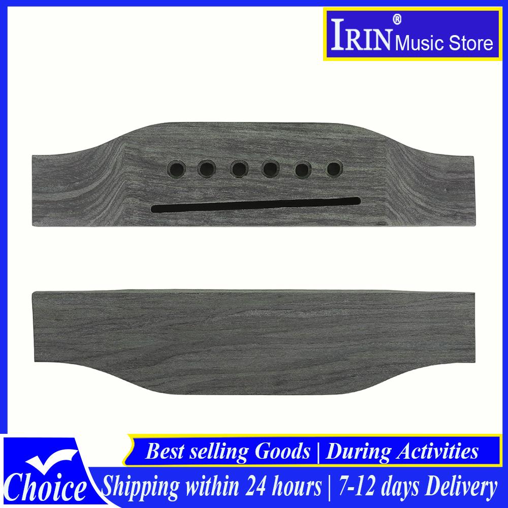 IRIN Acoustic Guitar Bridge 6 Holes Bridge Rosewood Guitar Bridge Lower String Pillows Bridge Guitar Parts & Accessory
