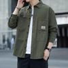 Men's Fashion Long Sleeve Japanese Work Shirt - Casual All-Match, Cool High-End Spring/Autumn Jacket