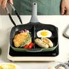 COOKER KING Сковорода для жарки яиц с перегородками 3 в 1 Сковорода для завтрака Многофункциональная Антипригарная Барбекю Обед Блинная сковорода