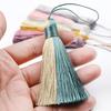 Two-Tone Color Fringe Tassel Charm Soft Thread Gradient Tassel Ornament  For Keychain Bookmark
