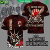 Five Finger Death Punch I Will Never Give Up Графическая 3D Футболка Рок-группа S-5XL