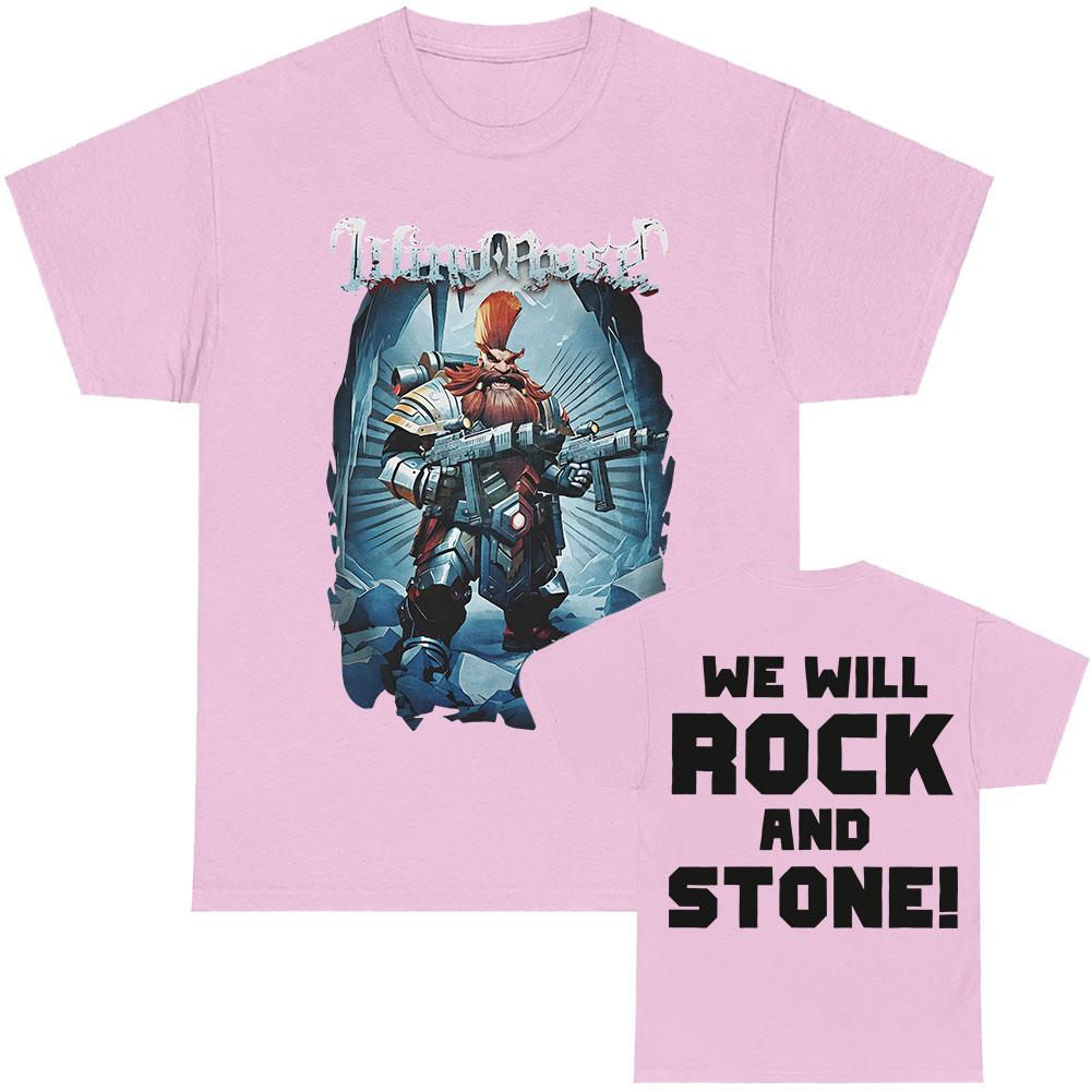 Wind Rose Band We Rock and Stone T Shirt Cotton Yk Unisexs Clothing Womens TShirt Tour Game Summer New Tee Fans Gifts