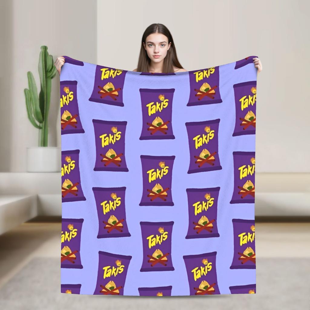 Takis Chili Chips Blanket Super Warm Print Plush Throw Blanket For Living Room Picnic Flannel Bedspread Bed Cover