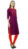Women Mandarin Collar Straight Kurti Indian Designer Ethnic Dress