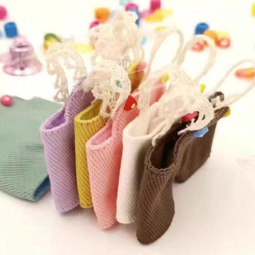 Handmade Doll Rompers Outfits Multi-colors Doll Clothes Doll Pants T-shirt  For 10cm Cotton Dolls