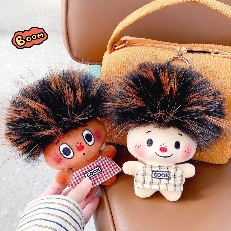 Funny Doll Keychains Cute Keyrings for Bags Funny Desk Accessories Plush Keychains Hanging Pendants Bnirthday Gifts