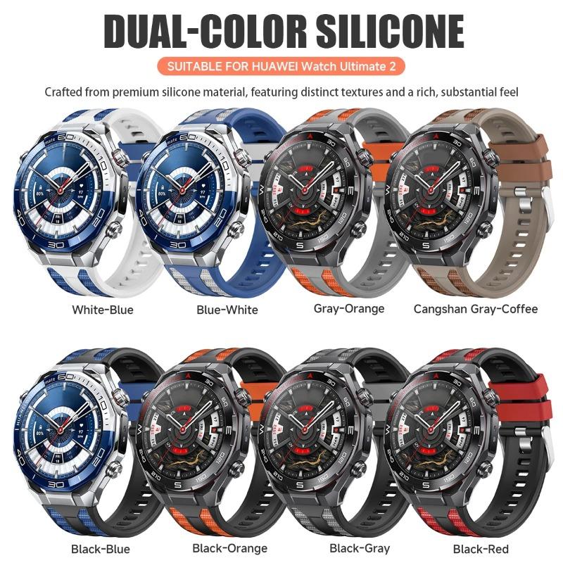 Силиконовый спортивный ремешок 22 мм для умных часов Huawei Smart Watch Ultimate 2 Оригинальный сменный ремешок для Huawei GT6 Pro GT6 46 мм Аксессуары для ремешка