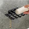 Fashion Soap Box Durable Storage Rack New Soap Dish  Bathroom Kitchen Sink Organizer