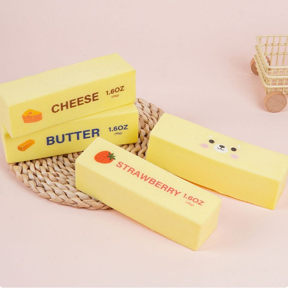 Slow Rising Fidget Toy Soft Texture Slow Rebound Butter Stick Butter Squishy Toy for Kids Adults