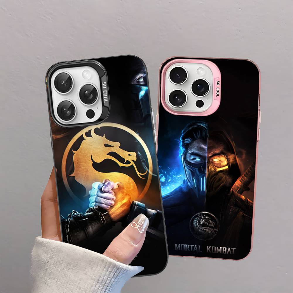 Игровые чехлы для телефона M-Mortal K-Kombat Для iPhone 17 16e 15 14 13 12 11 Plus Pro Max ProMax Цветные чехлы