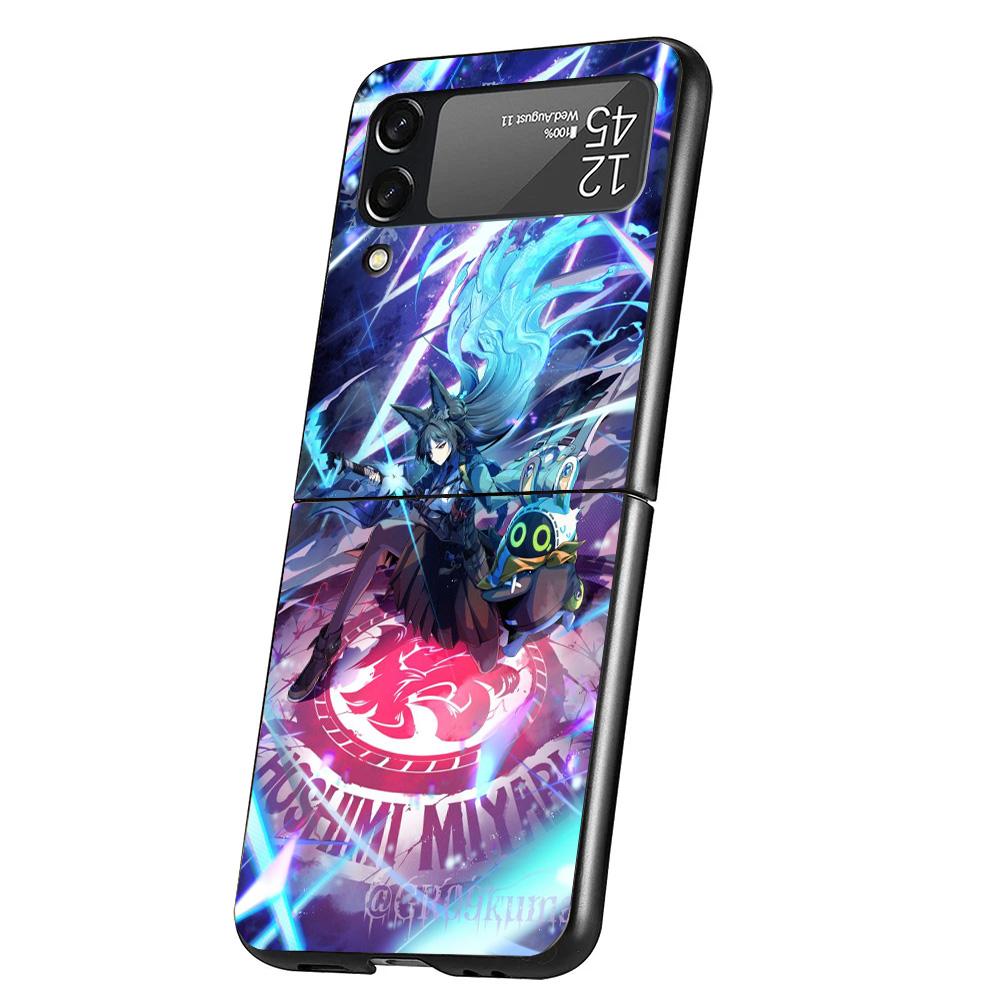 Чехол для телефона Hoshimi Miyabi Zenless Zone Zero ZZZ для Samsung Galaxy Z Flip 7 6 5 4 3 5G Обложка ZFlip7 ZFlip6 ZFlip4 ZFlip5 ZFlip3