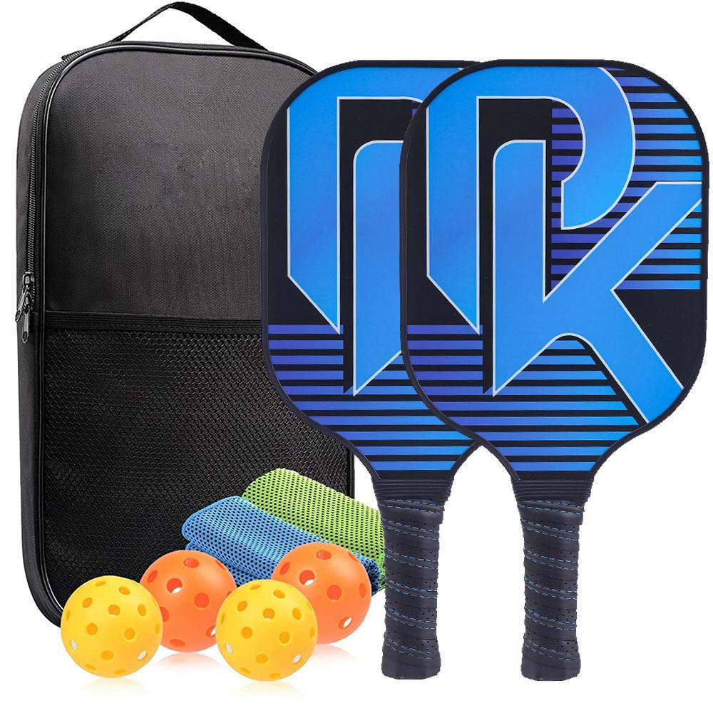 Pickleball Paddles Approved Set Rackets Honeycomb Core 4 Balls Portable Racquet Cover Bag Gift Kit Indoor Outdoor