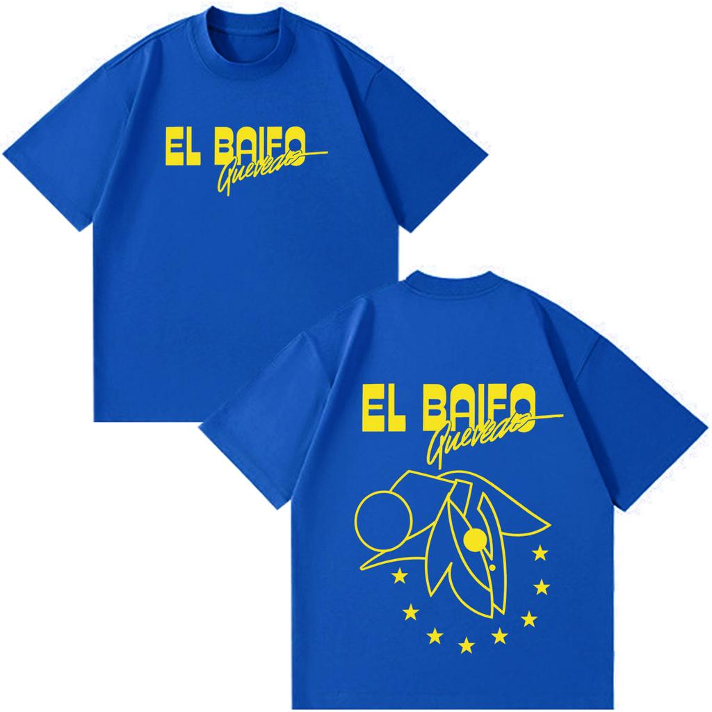Quevedo El Baifo Album 2026 Tour Print T Shirt Unisex Unisex Fashion Tshirt Shortsleeved Cotton Loose Casual Aesthetics Tshirts