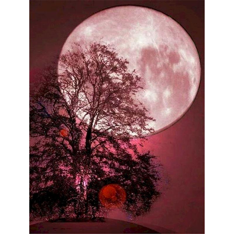 Алмазная мозаика Ночная Луна для вышивки крестом 5d алмазная живопись Пейзаж Картина Стразами Домашний Декор