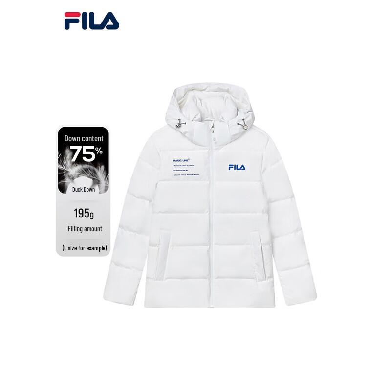 Fila Мужская зимняя утепленная пуховая куртка с капюшоном