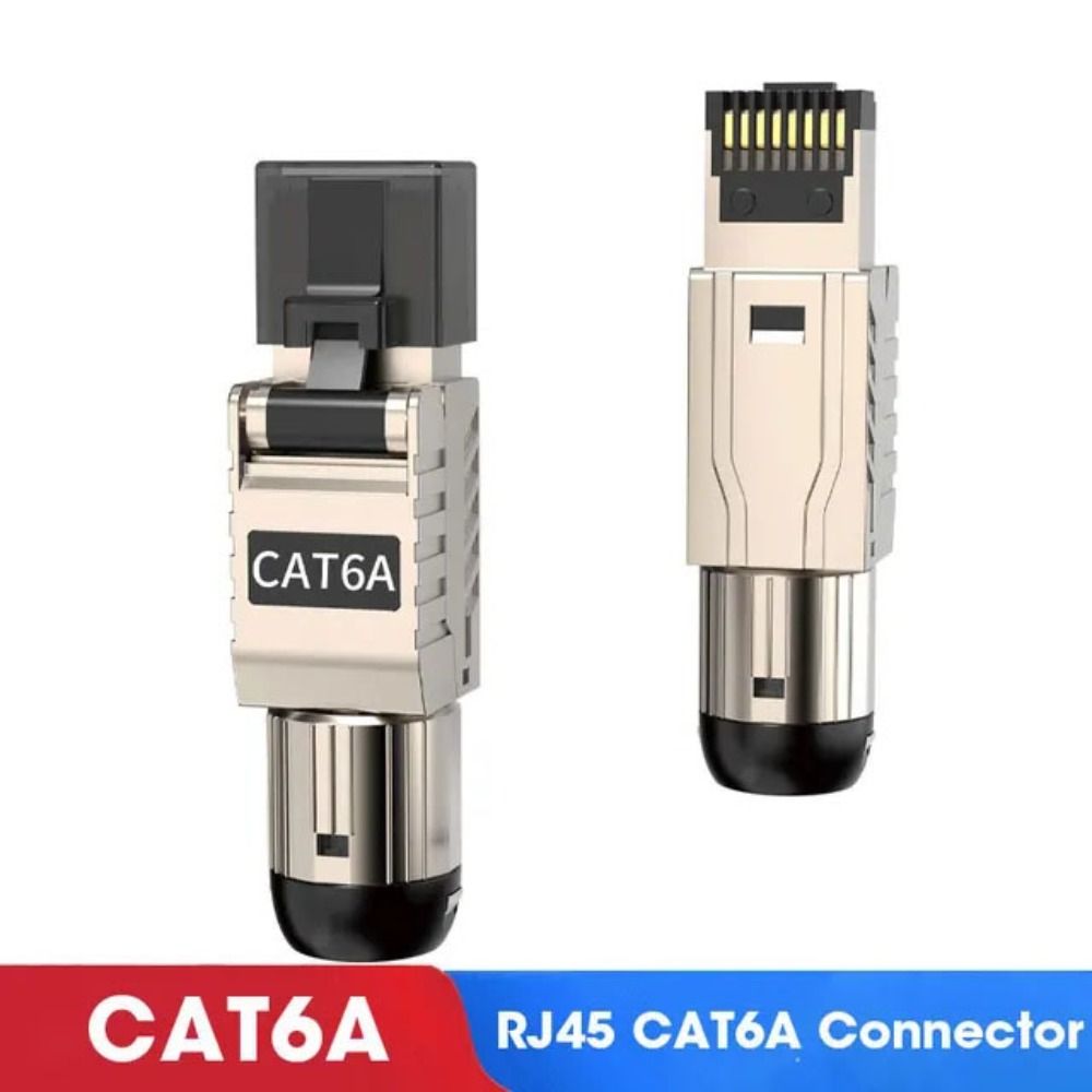 2000 МГц RJ45 Cat8 Cat7 Cat6A Разъемы 40G LAN Кабель 22AWG - 24AWG RJ45 Металлический Инструмент Кристаллическая Головка Панельная Цинк-Сплав Интернет-Штекер