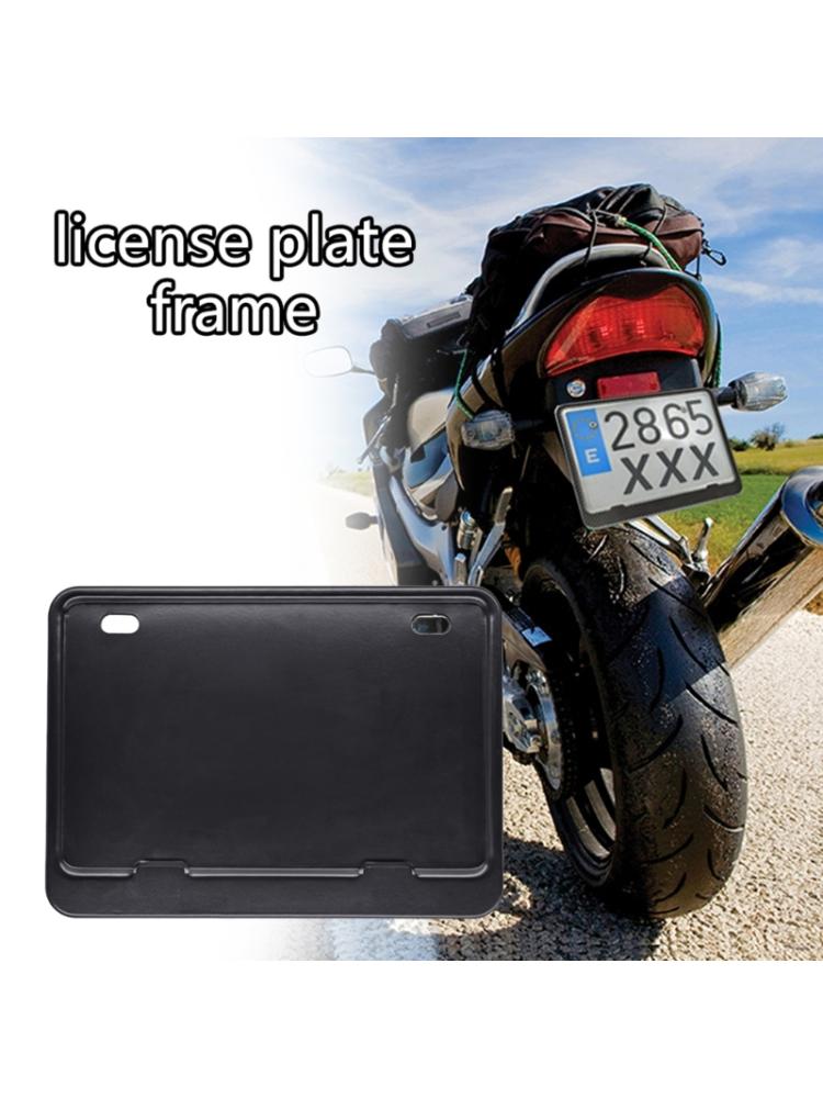 Рамка номерного знака, держатель для мотоциклетных бирок, черный сверхпрочный алюминиевый кронштейн, универсальный для мотоцикла, скутера ATV