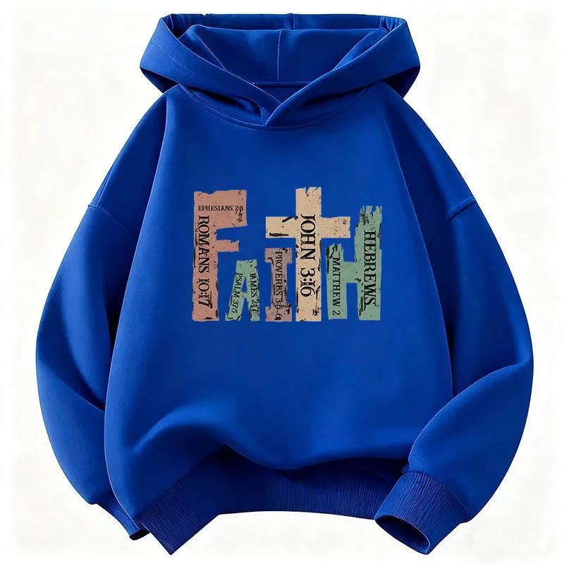 Latest vintage-color children's hooded sweatshirt for boys and girls, Korean-style street casual pullover hoodie