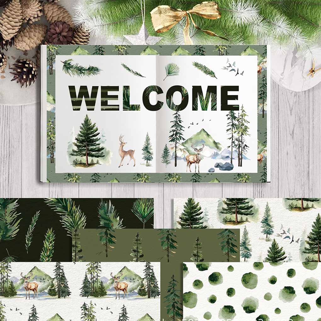 24 Sheets Green Leaves Tissue Paper Sheets,30x30CM Botanical Printed Leaf Wrapping Paper for Wrapping Gifts Birthday Festival