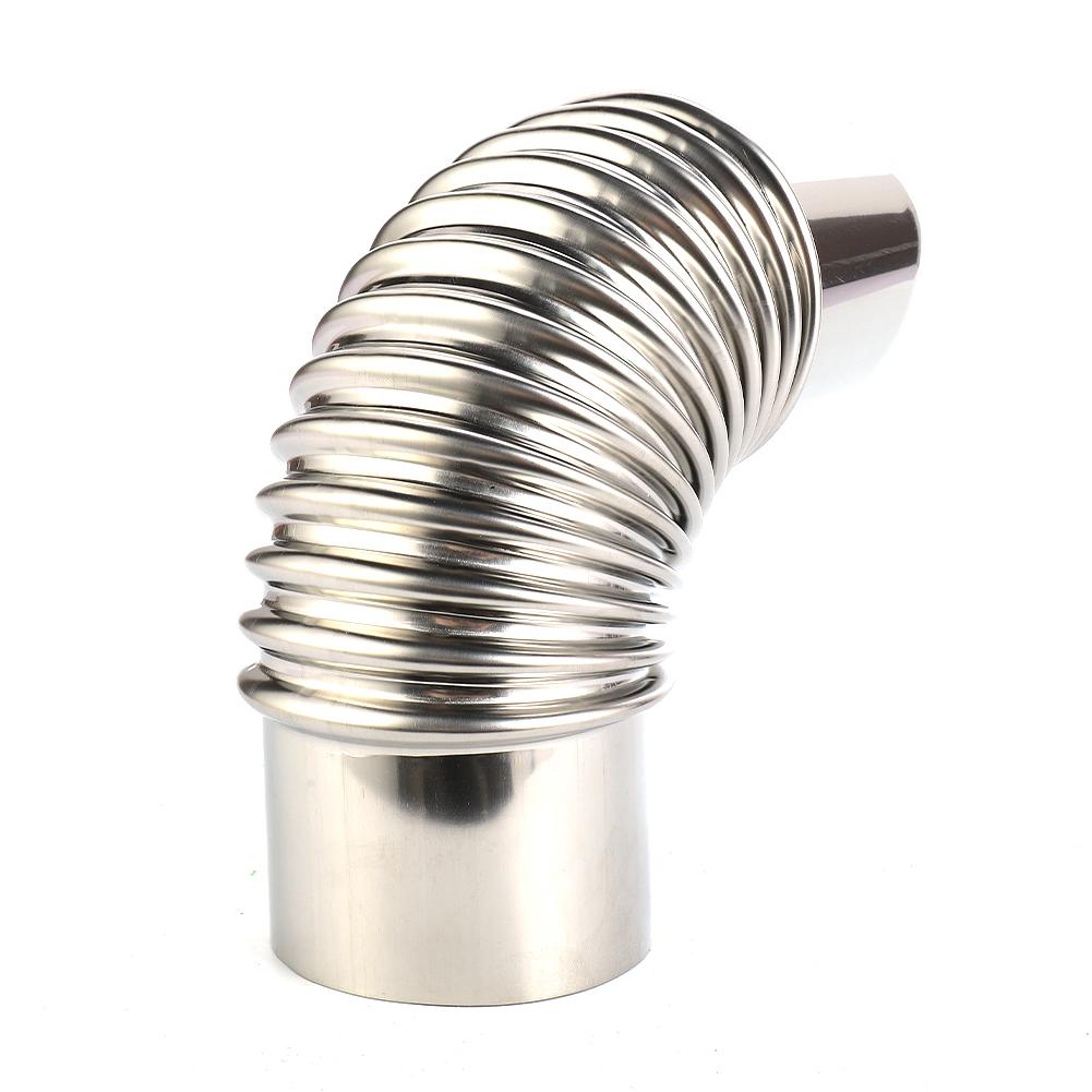 60/70/80 мм 90-градусное колено дымоходной трубы, колено для дымоходной гильзы, нержавеющая сталь, многоходовые печные трубы, дровяные печи, дымоход