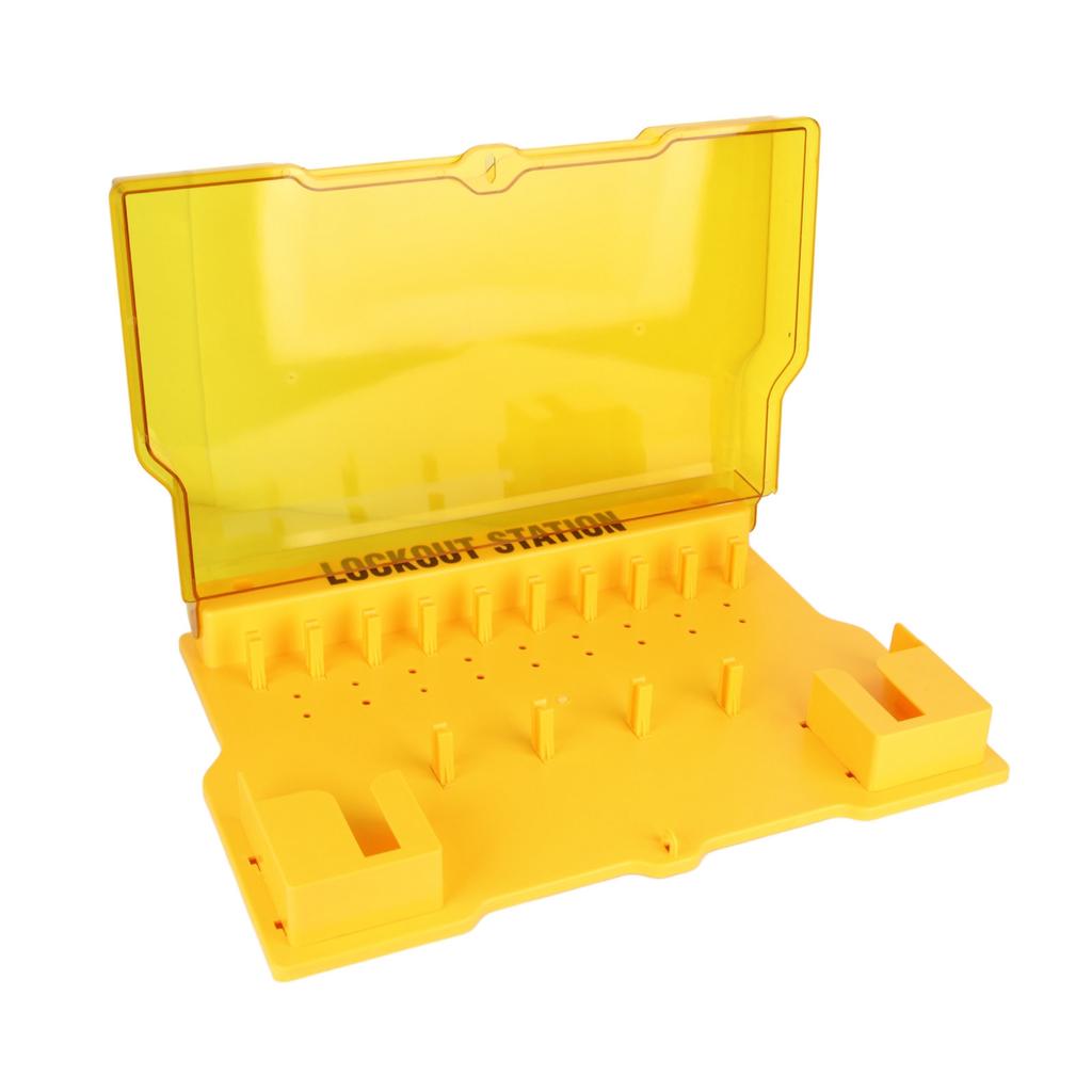 Lockout Tagout Station Durable Visualization Management Lockout Station with Cover for Lockout