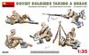 MiniArt Scale Soviet Soldiers Resting Figure Set of 5 Plastic Model Kits MA35233 1/35