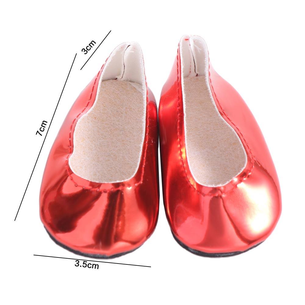 PU Leather Glossy Shiny Shoes Doll Shoes Reborn Doll Shoes PU Leather Doll Shoes Kids Gifts