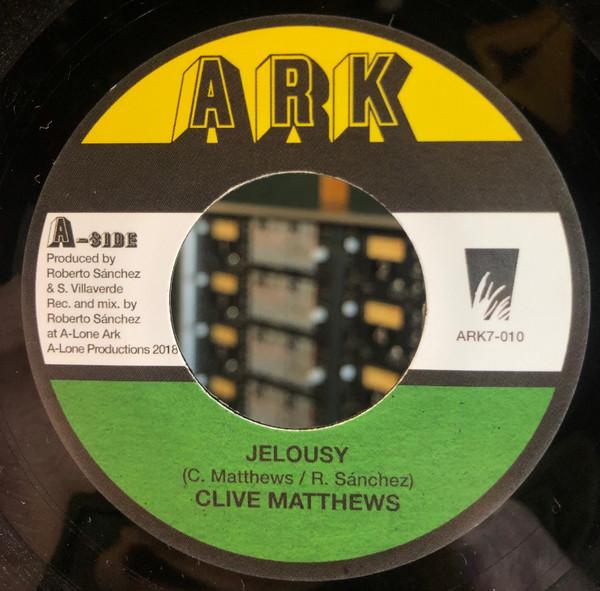 7-дюймовая пластинка CLIVE MATTHEWS, LONE ARK RIDDIM FOR - Jelousy / Dub Version ARK7010 ARK 2018 Испания Регги, Ска и Даб Б/у