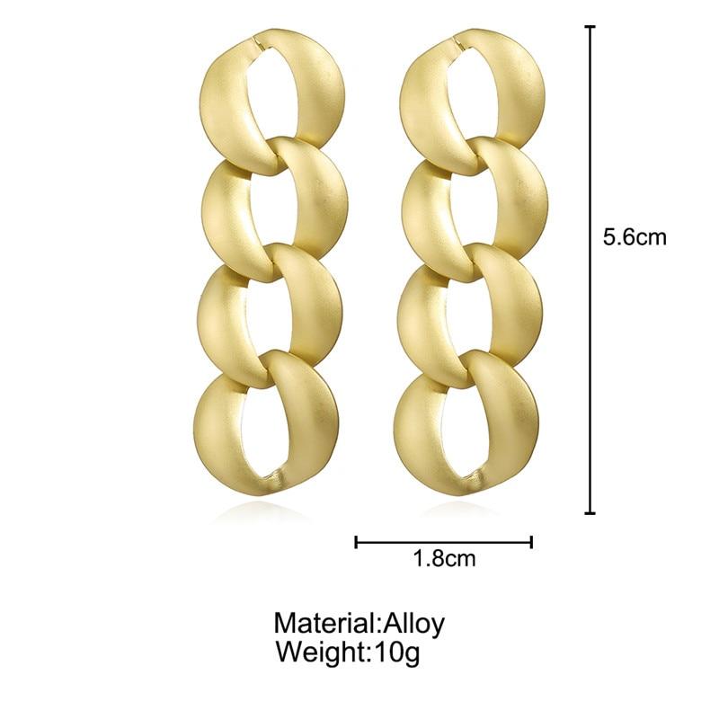 17KM Винтажные серьги-цепочки золотого, серебряного цвета для женщин, простые геометрические серьги в стиле бохо с длинными кисточками, ювелирные изделия Brincos