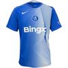 Футболка мужская Chelsea Club Letter Logo с круглым вырезом, облегающего кроя, с коротким рукавом, для футбола, топы, королевский HM3439-481