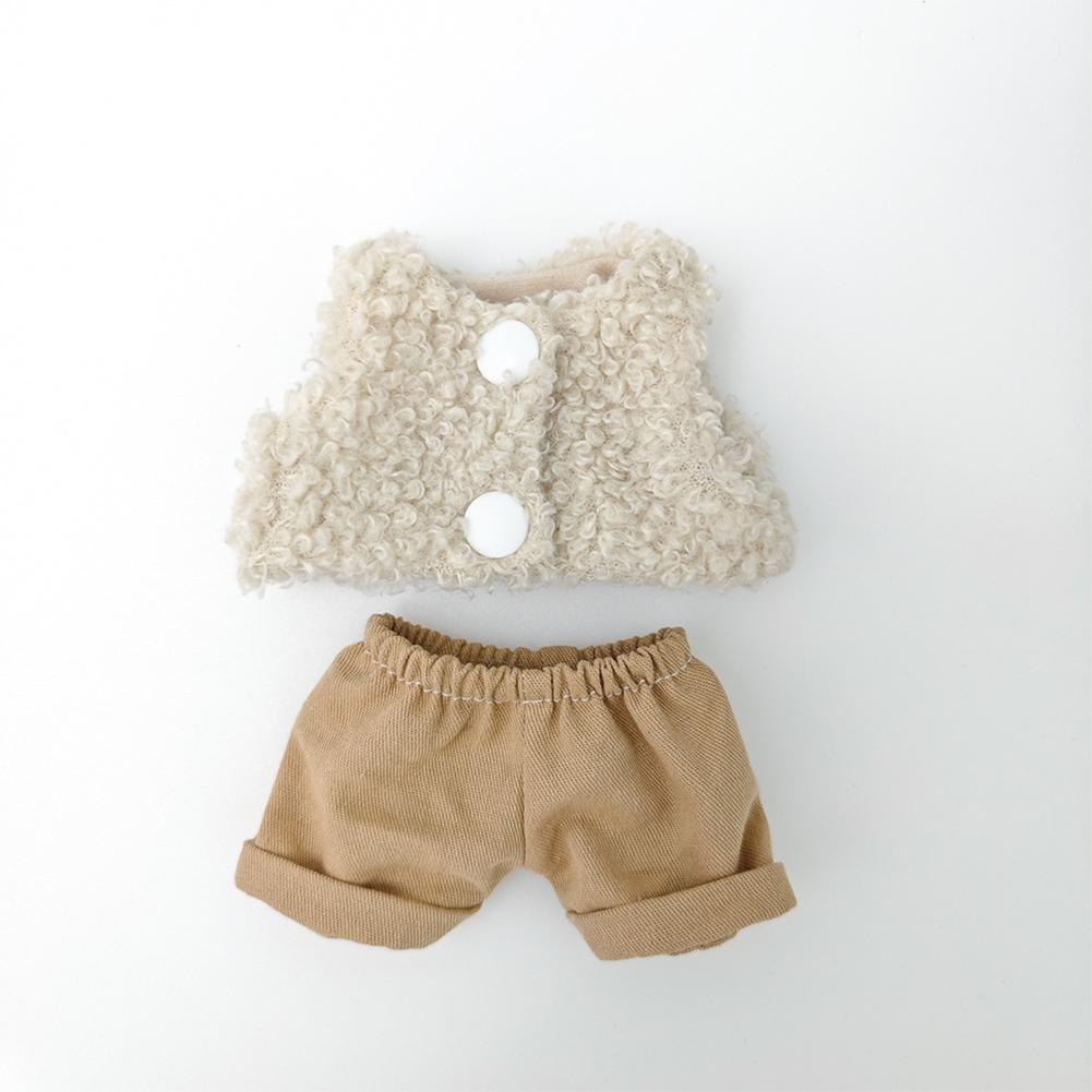 For 17cm Labubu Doll Clothes Fashion Clothes Hoodies Doll Clothes Color Match Hoodies Dolls Accessories Cute Decoration Little Cloths