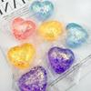 Sequins Love Squeeze Toy Changing Color Heart Slow Rising Toy Fidget Toy  Science Education