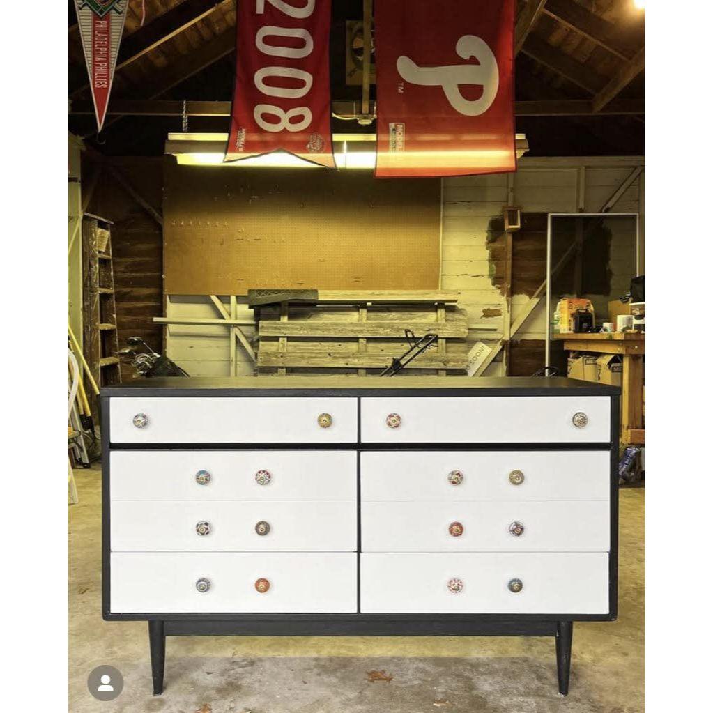 Керамические разноцветные ручки-скобы и дверные ручки «Мандала» для шкафов и сервантов. Керамические дверные ручки для гардероба — упаковка 30 шт.