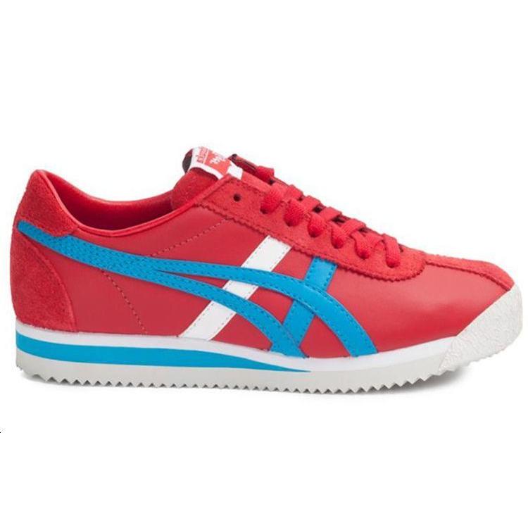 ONITSUKA TIGER Corsair Устойчивые к истиранию Устойчивые к истиранию Низкие повседневные кроссовки Унисекс Красный Синий Белый D7N2L-2341