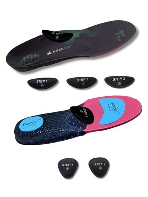 ARES Custom Insole Подкладка для изменения высоты Амортизирующая поддержка свода стопы Стелька с гелевой структурой для свода стопы [свод стопы включен] (S (24,5-25см))