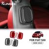 Настоящее Мягкое Углеродное Волокно Для Fiat 500 2008-2012 2013 2014 2015 2016 2017 2018 Наклейка на Ручку Автомобильного Сиденья
