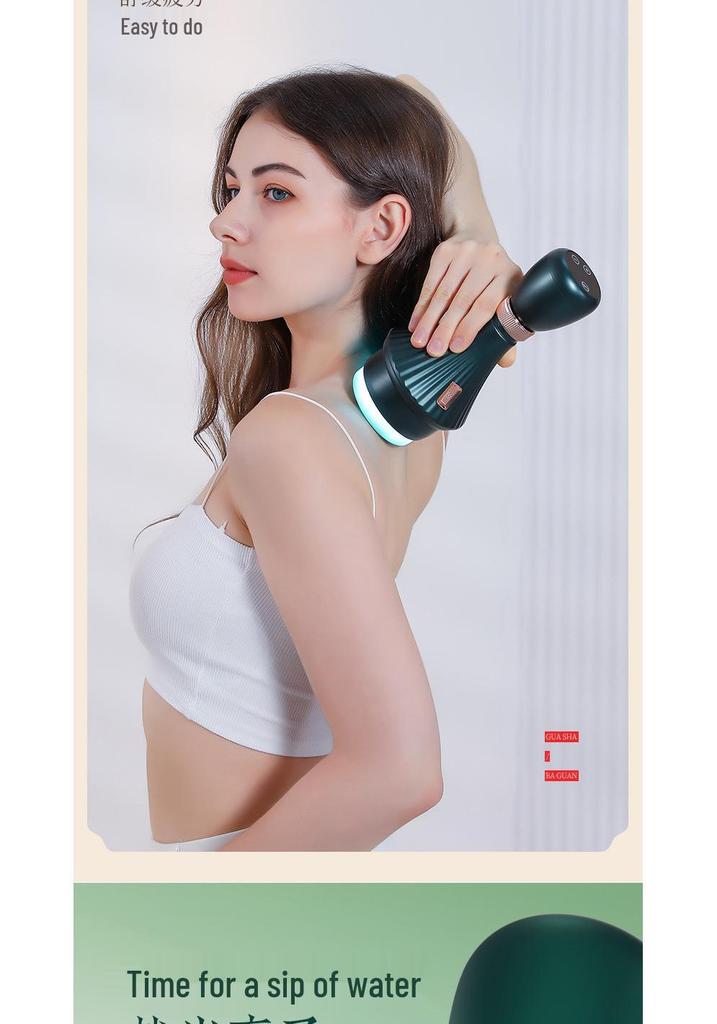 Portable Heated Electric Cupping Device for Full-Body Therapy, Meridian Brushing, and Gua Sha Scraping