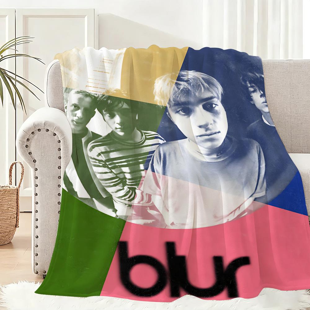 Плед из фланели Blur Band, легкий, 240 г, мягкий, приятный для кожи, для летнего охлаждения