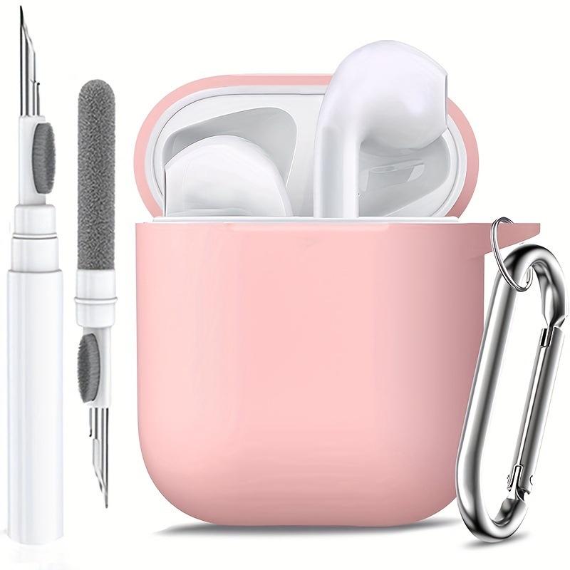 Applicable AirPods 1 /1 generation earphone cover Apple airPods solid color one-piece silicone Bluetooth earphone protective case