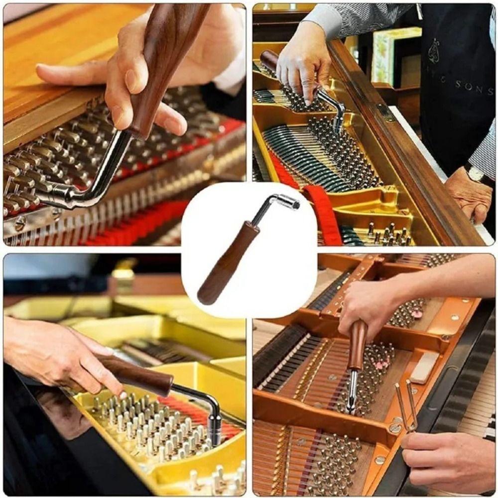 6/9Pcs Portable Piano Wrench Tuner Professional Piano Tuning Lever Tools Music Elements