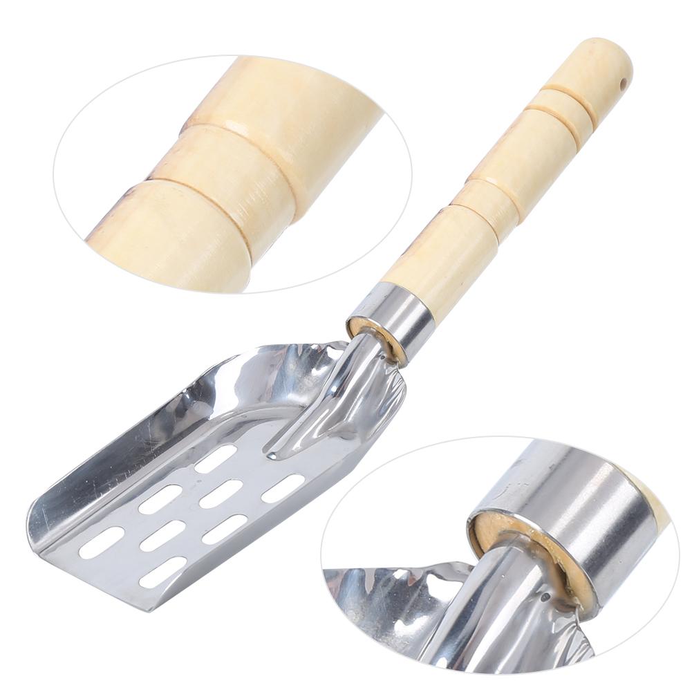 Нержавеющая сталь интегрированная деревянная ручка лопатка для смешивания приманок рыболовные снасти для рыбака