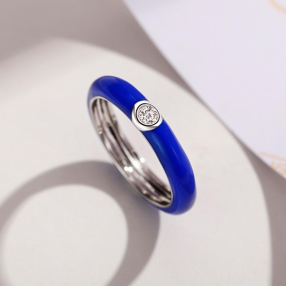 Кольцо-дорожка из стерлингового серебра 925 пробы с разноцветными радужными цирконами, штабелируемое, для женщин, свадебное, для помолвки, ювелирный подарок