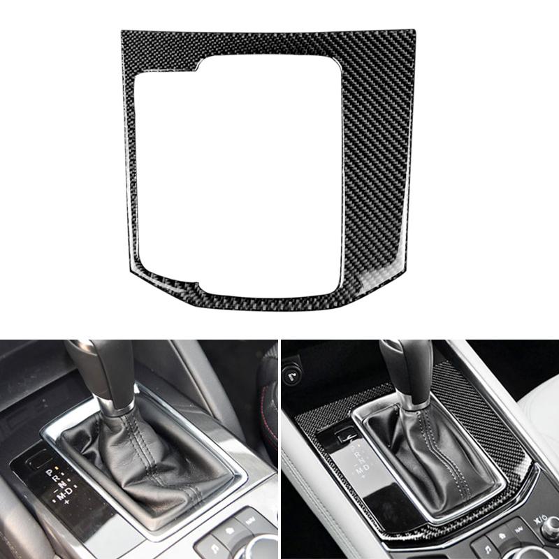 Для Mazda CX-5 CX5 CX 5 2017 2018 настоящий карбоновый Стайлинг автомобиля, панель переключения передач, декоративная отделка, только