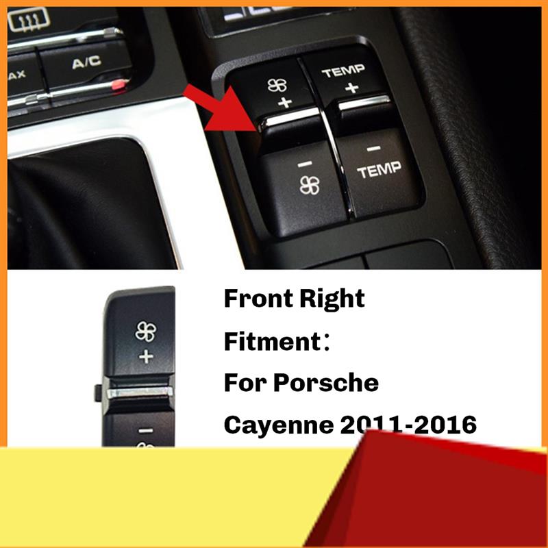 Front Rear Console Air Vent Temperature Ventilation Adjust A/C Button Switch Caps For Porsche Cayenne Panamera Macan-M53K