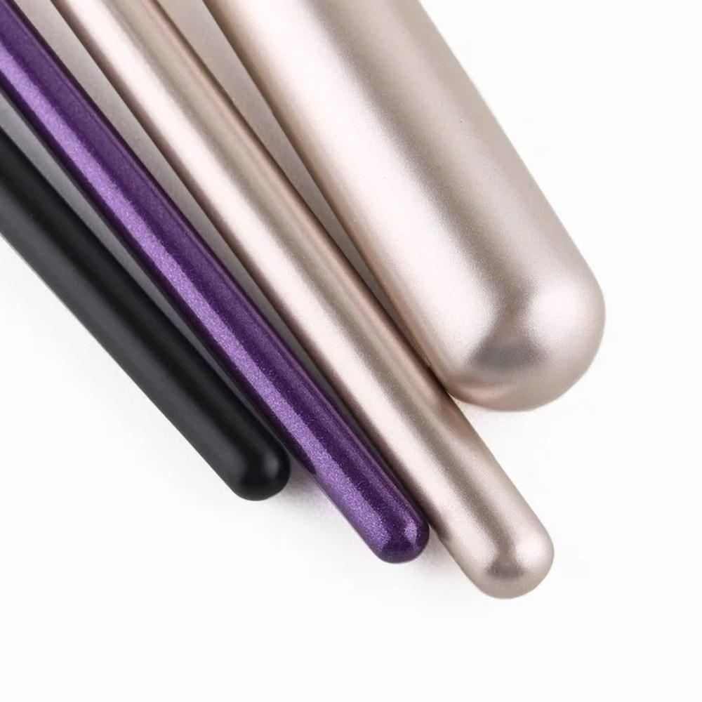 Makeup Brush Large Flat Highlight Blush Fan Shape Makeup Brush Powder Loose Face Soft and Cozy Even Color Tool, 1 Piece, 10 Handle Color L-4