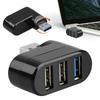 High-Speed 3 Port USB 2.0 Multi HUB Splitter Expansion Desktop PC Laptop Adapter