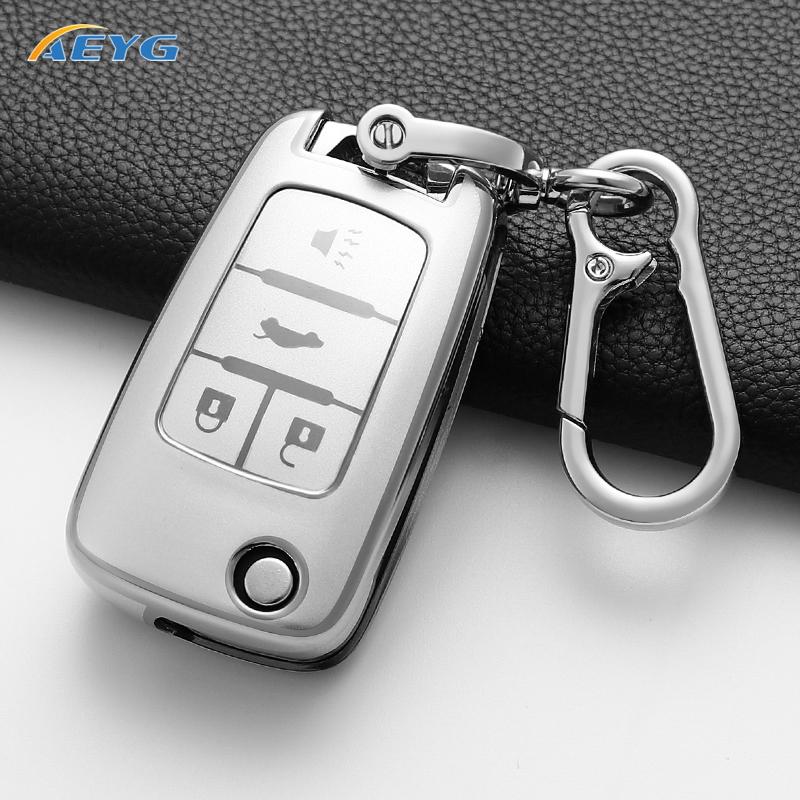 ТПУ Для Chevrolet Cruze Aveo Trax Sail Malibu Captiva Opel Vauxhall Astra J Corsa Insignia Mokka Чехол-брелок для ключа автомобиля Брелок-чехол Трос для брелока
